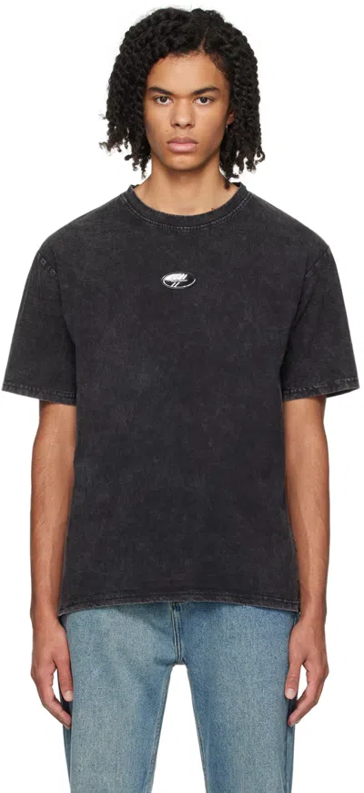 Wynn Hamlyn Black Appliqué T-shirt