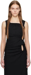 Wynn Hamlyn Black Ella Tank Top In Black