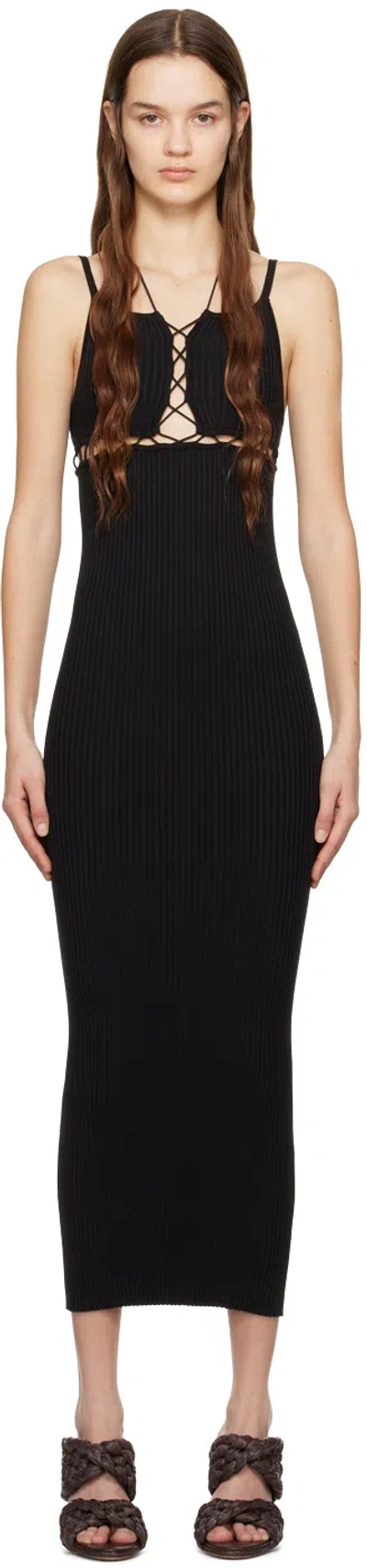 Wynn Hamlyn Black Sunny Maxi Dress