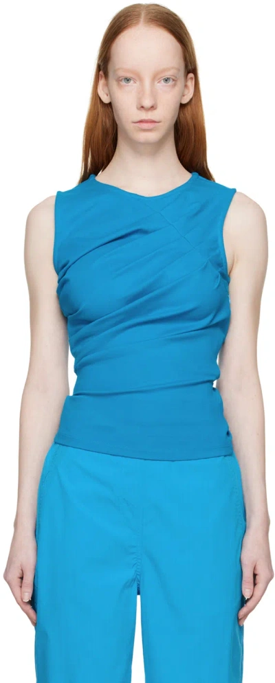 Wynn Hamlyn Blue Chandler Tank Top In Aqua