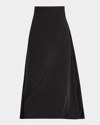 Wynn Hamlyn Bobbie Bubble Maxi Skirt In Black