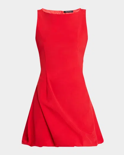 Wynn Hamlyn Bobbie Bubble Mini Dress In Red