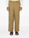 Wynn Hamlyn Detachable-leg Linen Trousers In Brown