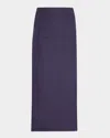 Wynn Hamlyn Emma Column Maxi Skirt In Purple