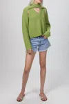 WYNN HAMLYN LOOP CHUNKY KNIT SWEATER IN SAGE