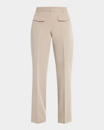 Wynn Hamlyn Low-rise Utility Trousers In Mushroom