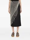 Wynn Hamlyn Macrame Skirt In Black