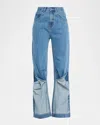 Wynn Hamlyn Mid-rise Twist Jeans In Blue