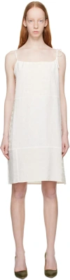 Wynn Hamlyn Off-white Patchwork Minidress In Ivory