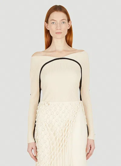 WYNN HAMLYN REVERSE RIBBED KNIT TOP