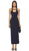 WYNN HAMLYN RIB STRAP MAXI DRESS