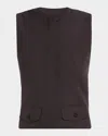 Wynn Hamlyn Tailored Vest In Black