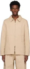Wynn Hamlyn Tan Worker Jacket In Tan