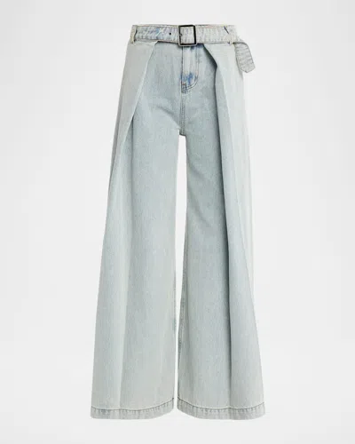 Wynn Hamlyn Utility Wrap Jeans In Blue