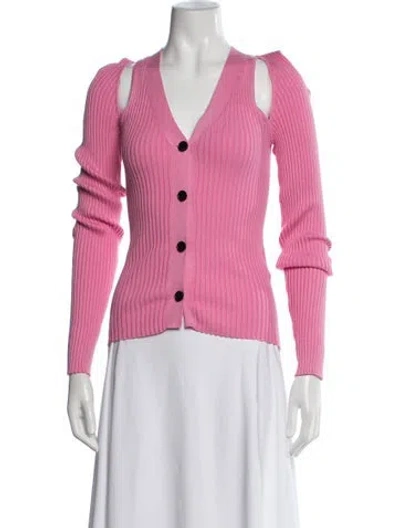 Pre-owned Wynn Hamlyn V-neck Sweater In Pink