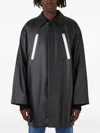 Wynn Hamlyn Zip-fastening Raglan-sleeve Coat In Black