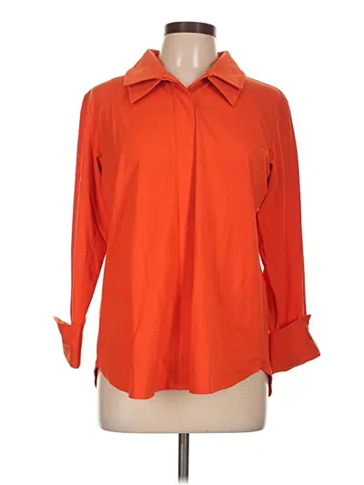 Pre-owned Wynne Layers 3/4 Sleeve Blouse In Orange