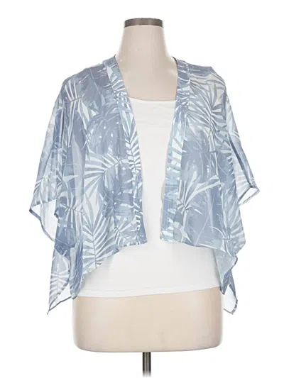 Pre-owned Wynne Layers Kimono In Blue