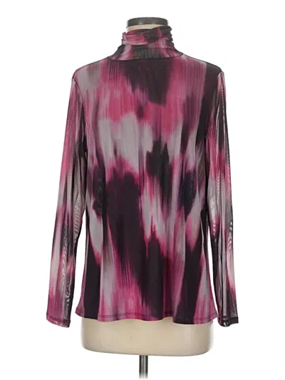 Pre-owned Wynne Layers Long Sleeve Blouse In Purple