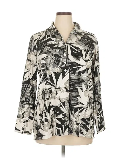 Pre-owned Wynne Layers Long Sleeve Blouse In White