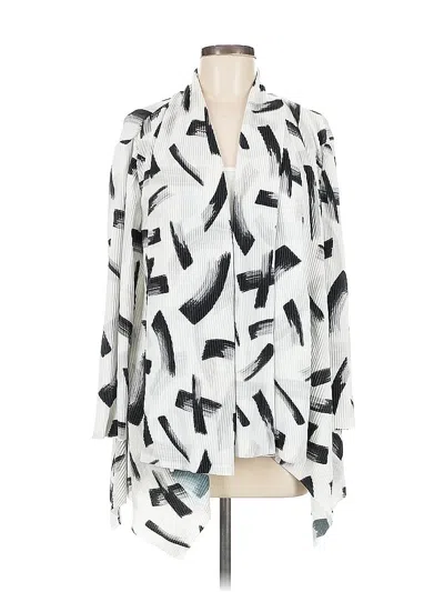 Pre-owned Wynne Layers Long Sleeve Blouse In White