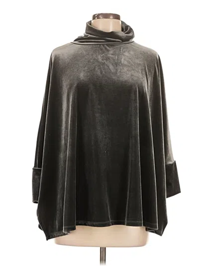 Pre-owned Wynne Layers Poncho In Black