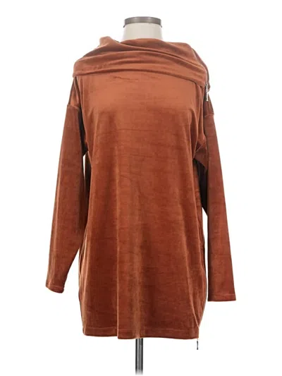 Pre-owned Wynne Layers Poncho In Brown