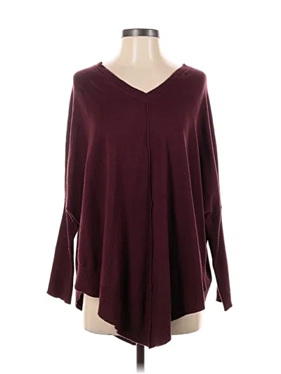 Pre-owned Wynne Layers Pullover Sweater In Burgundy