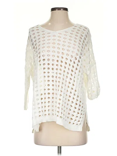 Pre-owned Wynne Layers Pullover Sweater In White