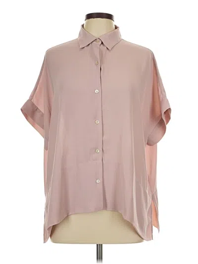 Pre-owned Wynne Layers Short Sleeve Blouse In Pink