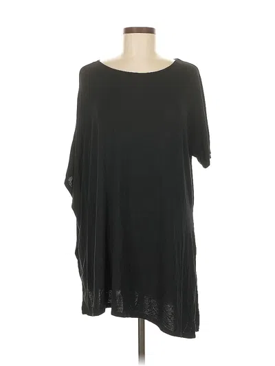 Pre-owned Wynne Layers Short Sleeve Top Black Cold Shoulder Neckline Tops