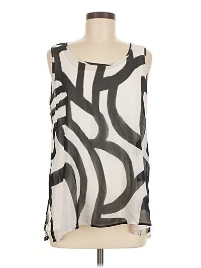 Pre-owned Wynne Layers Sleeveless Blouse In Silver