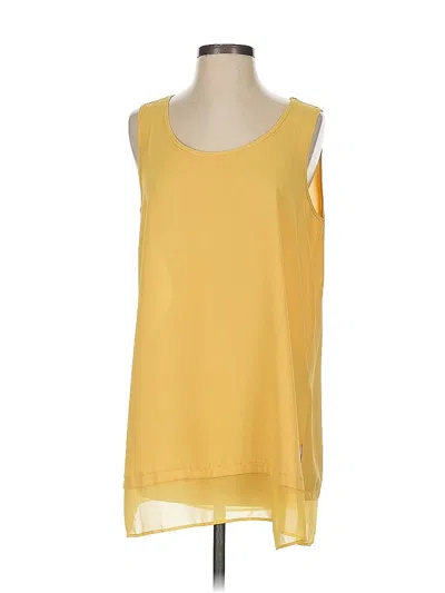 Pre-owned Wynne Layers Sleeveless Blouse In Yellow