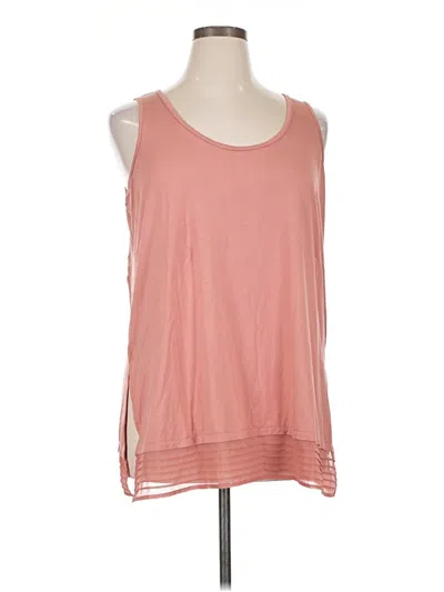 Pre-owned Wynne Layers Sleeveless Top Pink Scoop Neck Tops