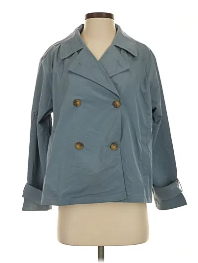 Pre-owned Wynne Layers Trenchcoat In Blue