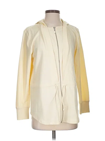 Pre-owned Wynne Layers Zip Up Hoodie In Ivory
