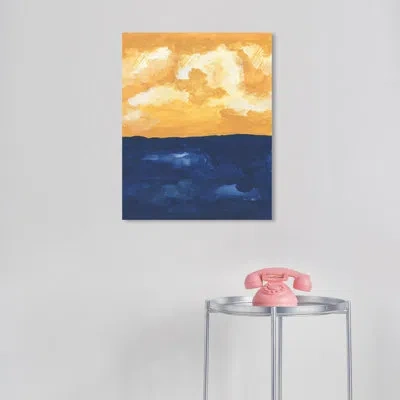 Wynwood Studio Abstract Energetic Sun Modern Yellow Canvas Wall Art Print In Red;yellow