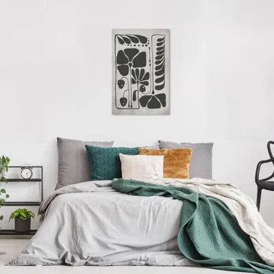 Wynwood Studio Abstract Floral On Canvas By  Print In Black