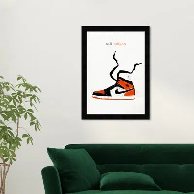 Wynwood Studio Air Jordan Vi - Picture Frame Graphic Art In Black Framed