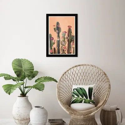 Wynwood Studio Cactus Flora In Black Framed