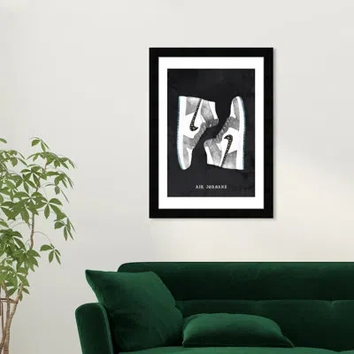 Wynwood Studio Classic Sneakers Ii - Picture Frame Graphic Art In Black Framed