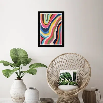 Wynwood Studio Color Flow River In Black Framed