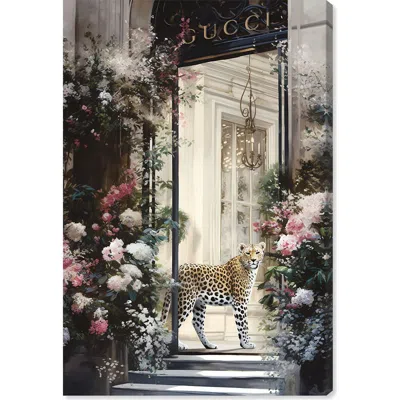 Wynwood Studio Elegant Flower Storefront Canvas Wall Art In Black