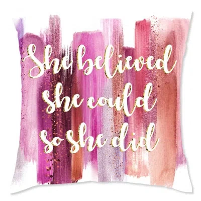 Wynwood Studio Empowered Women Square Pillow Cover & Insert