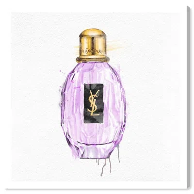 Wynwood Studio Fashion And Glam Eau De Parisienne Glam Gold Canvas Wall Art Print In Black;purple;gold