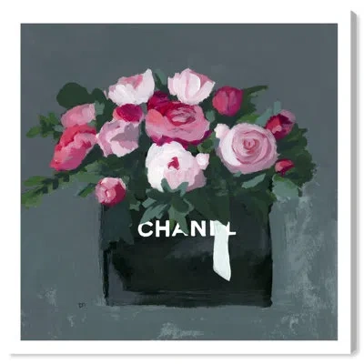 Wynwood Studio Fashion And Glam Pink Bouquet Glam Pink Canvas Wall Art Print In Green;pink