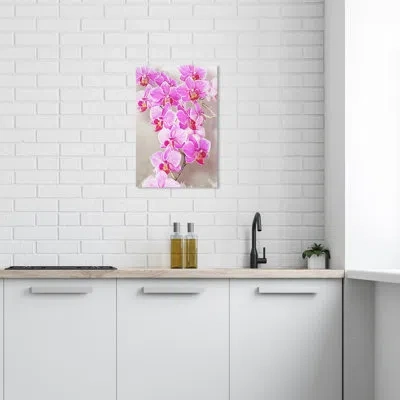 Wynwood Studio Floral And Botanical Tropical Canvas Art - Orchid Showers Wall Art For Home Decor In Pink;purple
