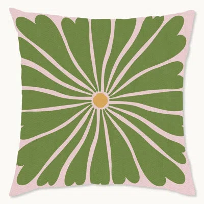 Wynwood Studio Floral Polyester Pillow Cover In Green;pink
