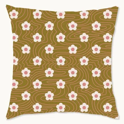 Wynwood Studio Floral Polyester Pillow Cover In Green;pink