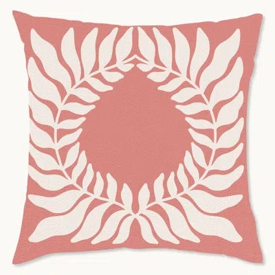 Wynwood Studio Floral Polyester Pillow Cover In Pink